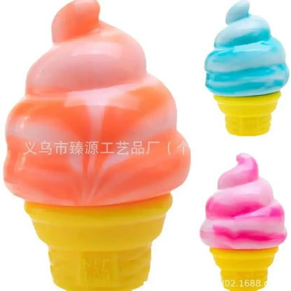 Cube Sensory Squeeze Toy Ice Cream Color Squishy Stress Relief Fidget Toys Children Adults Collectable