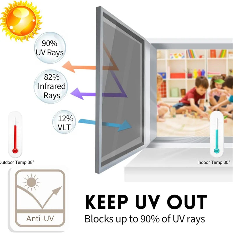 Privacy Mirror Window Film For Home And Office.