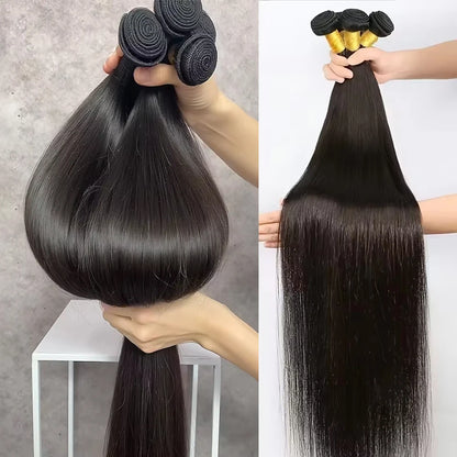 HD 4x4 5x5 13x4 Closure With Bundles Indian Straight Human Hair Bundle With Frontal Invisible Melt Skin HD Lace 3 4 Bundle Weave