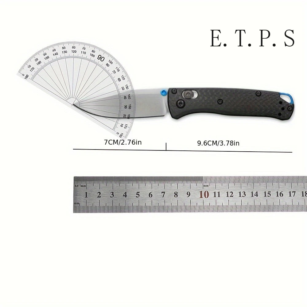 BM 535-3 533-3 Axis Folding Knife Carbon Fiber Handle Outdoor Camping Pocket EDC Tool Portable Pocket Clip