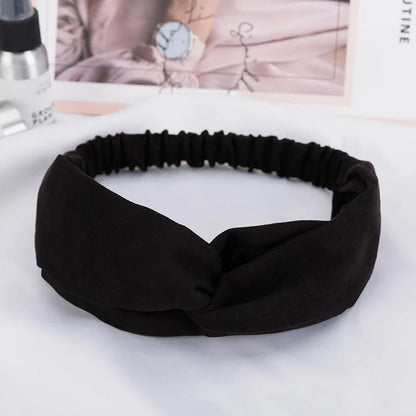 2026 New Design Fashion Women Summer Style Headbands Bohemian Girl Cross Turban Bandage Bandanas Hairbands Hair Accessories