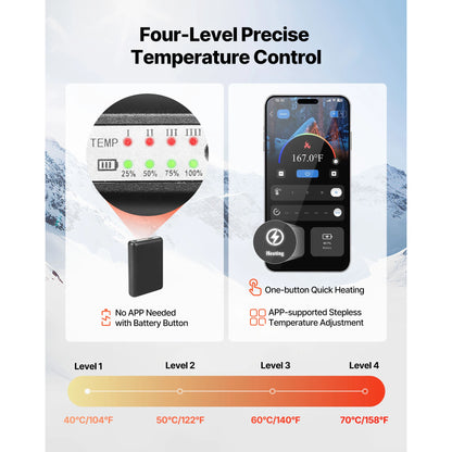 Winter Heating Socks With Battery Box Rechargeable Anti-Cold Men Thermal Heated Foot Warmer Outdoor Camping Ski Sports Wnter