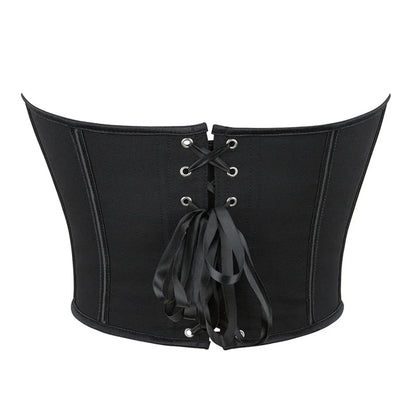 Women Summer Strapless Off Shoulder Corset Camis Crop Tops Backless Bustier Strapless Tube Corselet