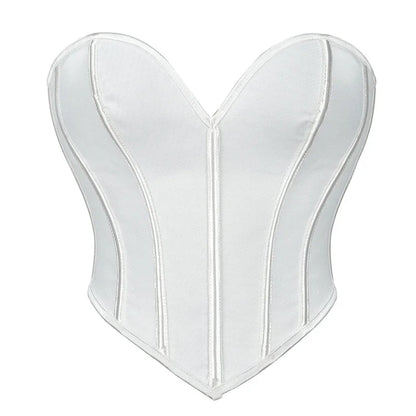 Women Summer Strapless Off Shoulder Corset Camis Crop Tops Backless Bustier Strapless Tube Corselet