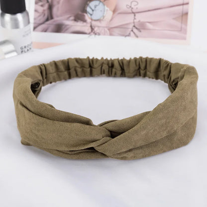 2026 New Design Fashion Women Summer Style Headbands Bohemian Girl Cross Turban Bandage Bandanas Hairbands Hair Accessories