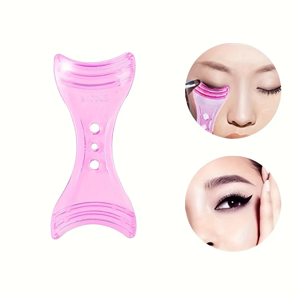 1pc 3D Triple Function Eyelash Assistant Tool, Mascara Applicator Guide, Eyeliner Assistant, -Clumping Eyelash Separator 2042