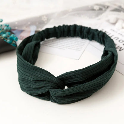 2026 New Design Fashion Women Summer Style Headbands Bohemian Girl Cross Turban Bandage Bandanas Hairbands Hair Accessories