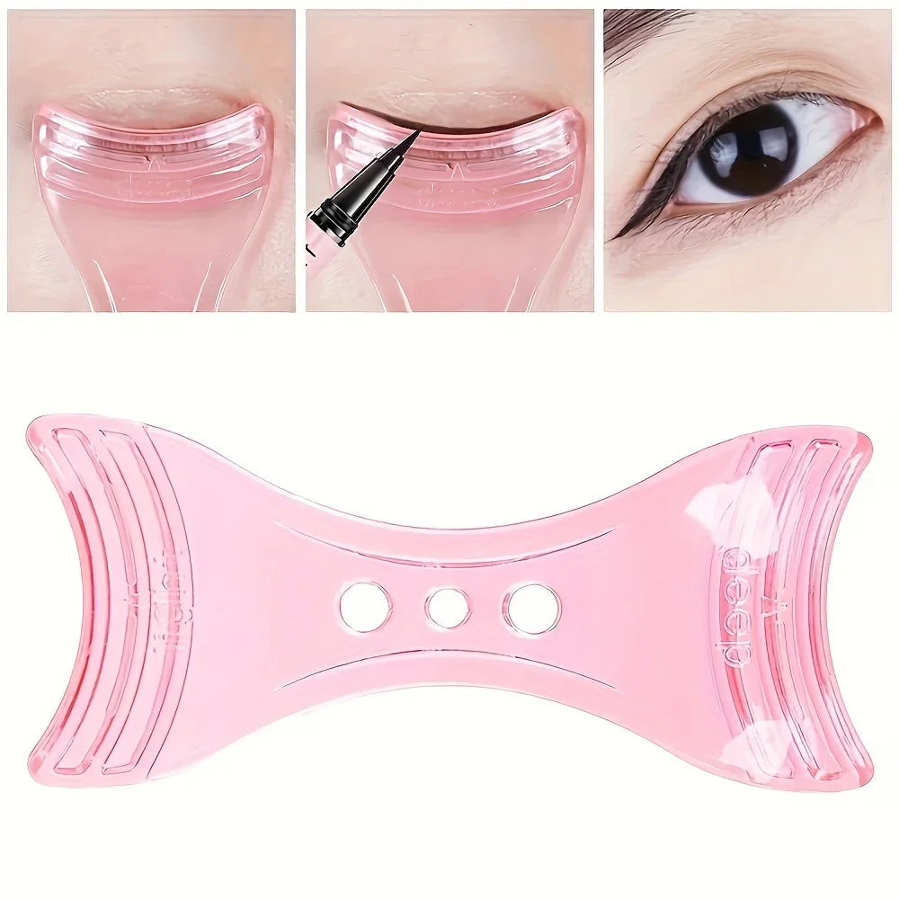1pc 3D Triple Function Eyelash Assistant Tool, Mascara Applicator Guide, Eyeliner Assistant, -Clumping Eyelash Separator 2042