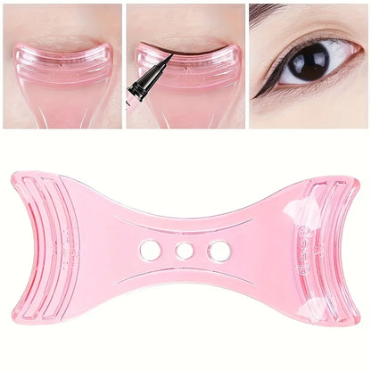1pc 3D Triple Function Eyelash Assistant Tool, Mascara Applicator Guide, Eyeliner Assistant, -Clumping Eyelash Separator 2042