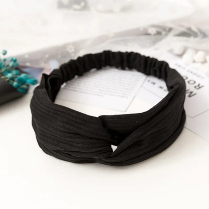 2026 New Design Fashion Women Summer Style Headbands Bohemian Girl Cross Turban Bandage Bandanas Hairbands Hair Accessories