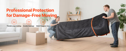 SucceBuy Moving Blanket 6/12Pcs Packing Blankets with Cotton Filling Nonwoven Fabric Padded Moving Blanket for Shipping Wrapping